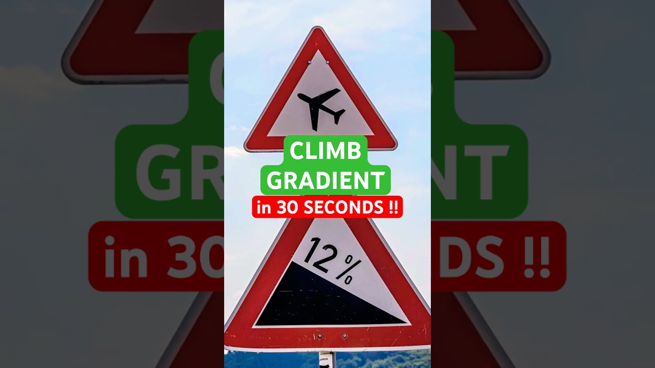 Climb Gradient Explained in 30 Seconds! #aviation #takeoff #departure