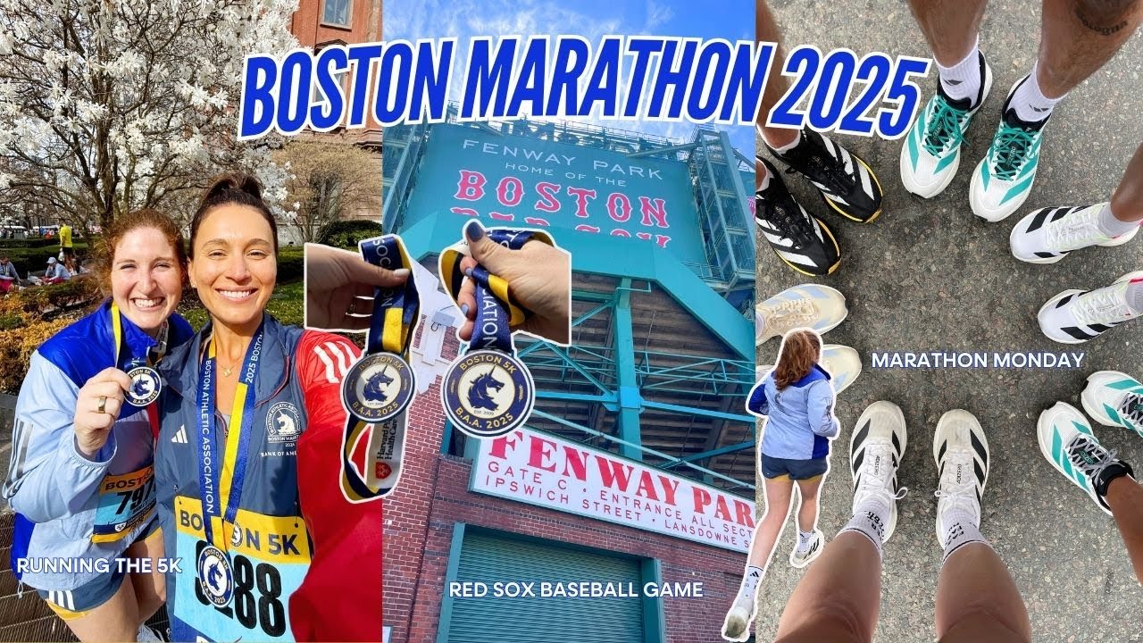 Boston Marathon Weekend Vlog 🏃‍♀️ Running the 5k, cheering on runners, exploring Boston
