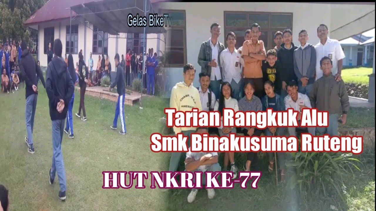 latihan menari anakXll SMK BINAKUSUMA RUTENG||menyambut Hut NKRI ke77