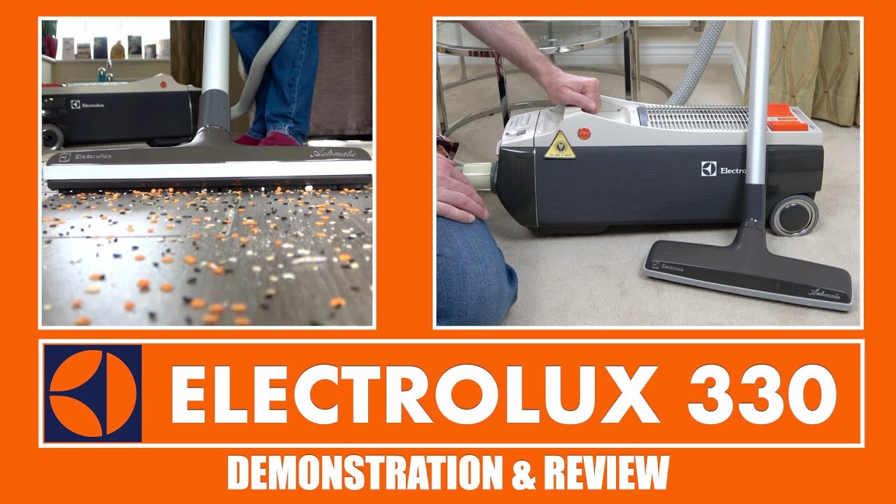 1974 Electrolux 330 Cylinder Vacuum Cleaner Review & Demonstration