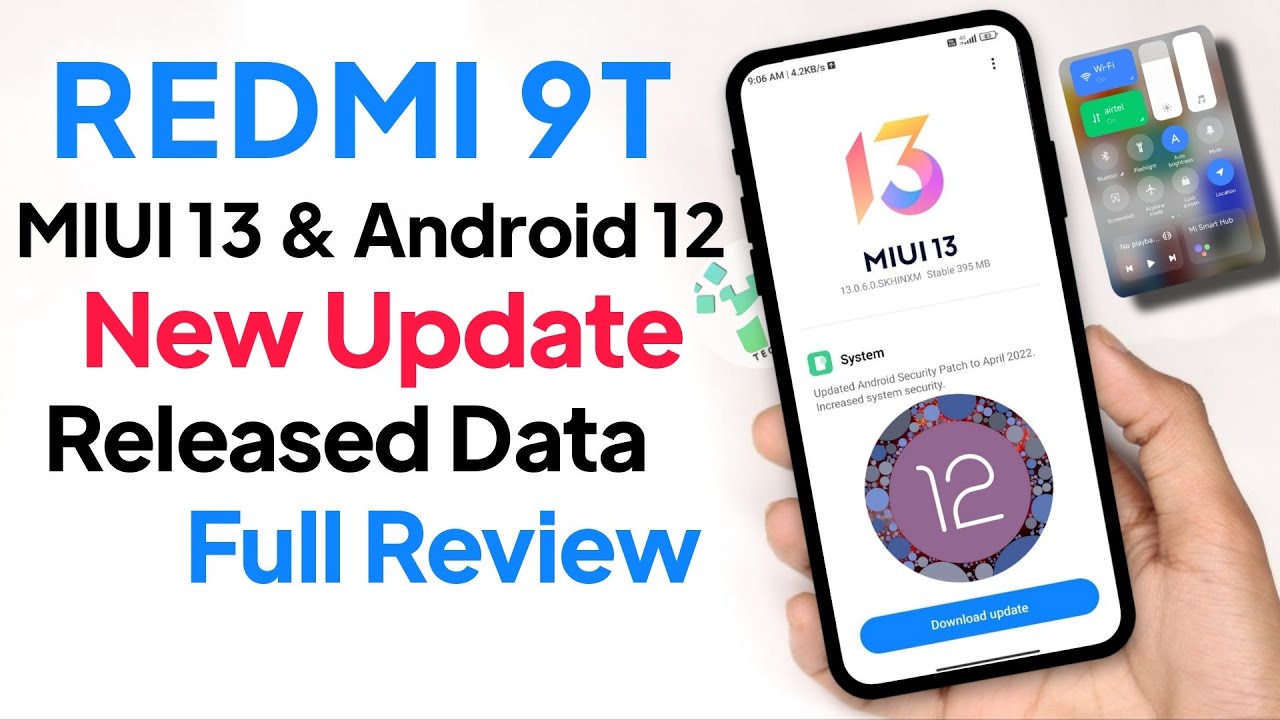 Finally Redmi 9T MIUI 13 & Android 12 Update Expected Information | Redmi 9T MIUI 13 New Update