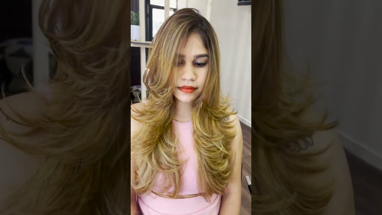 මෙහෙම  කොණ්ඩයක්..?&nbsp;&hearts; Arosh Salon | #shorts  #hair #haircolor  #cuttinghair #layercut # AroshSalon