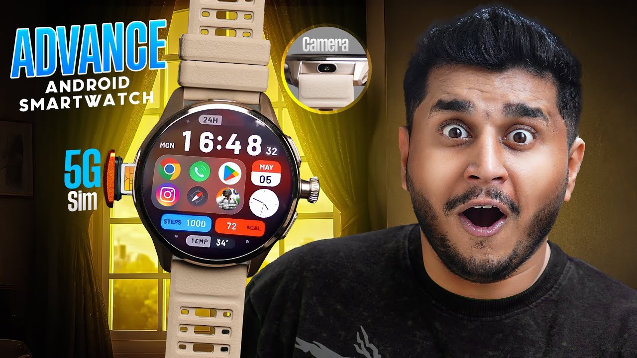 I Bought Powerful 5G Android Smartwatch😱|| With Chat GPT, AI, HD Camera, 8GB+128GB