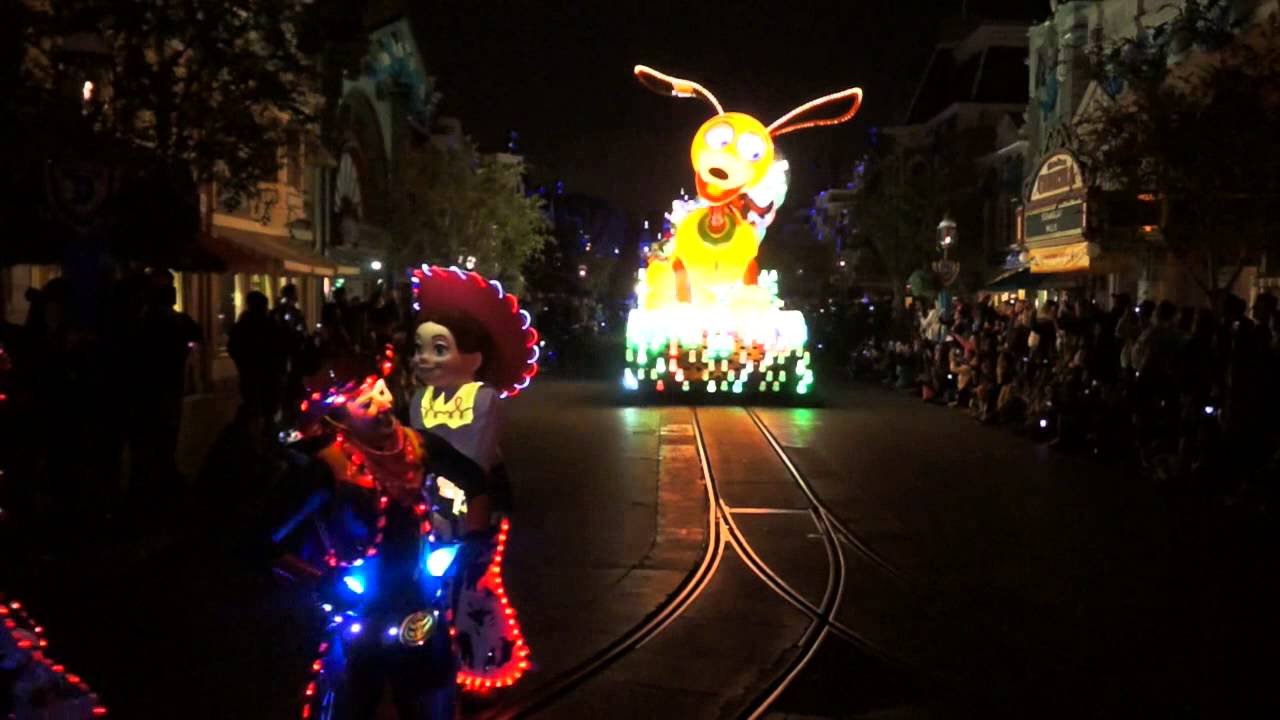 FULL Paint the Night parade debut (Main Street View) - Disneyland 60th Anniversary