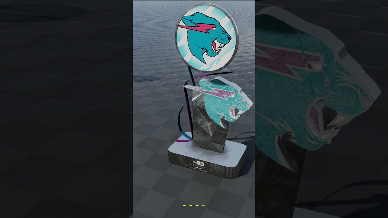 MrBeast Play Buttons Evolution  #mrbeast #gravity #playbutton