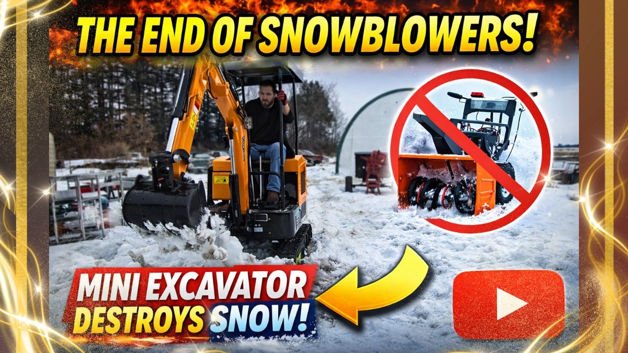 Can Chinese mini excavators be used in Winter? How well can it handle snow?