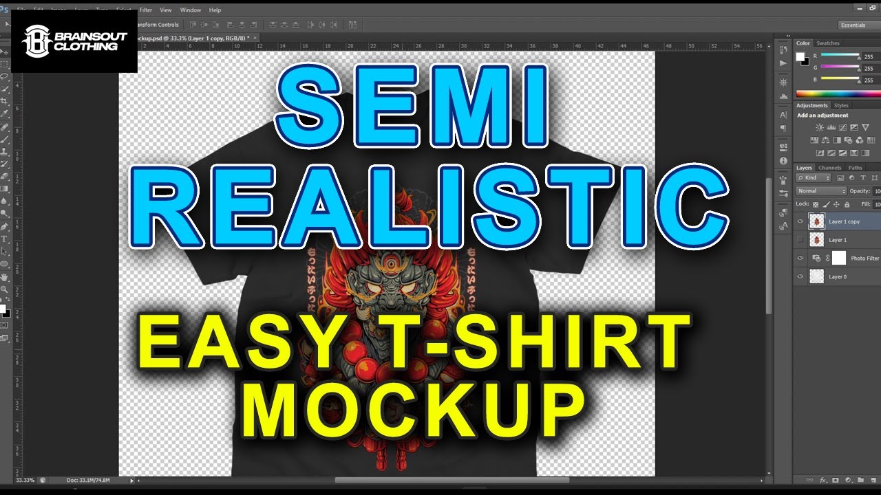 [REUPLOADED] EASY TSHIRT MOCKUP PHOTOSHOP TUTORIAL | TAGALOG TUTORIAL