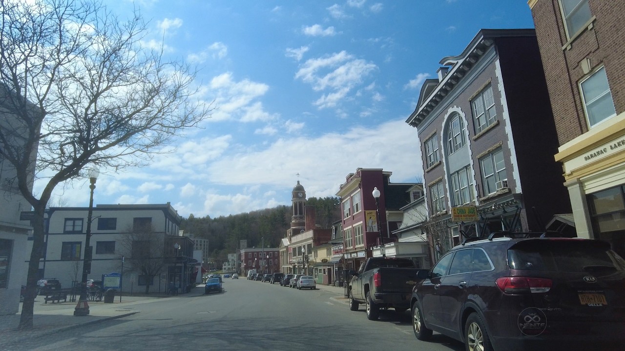 Saranac Lake, New York - [4K] Downtown Tour