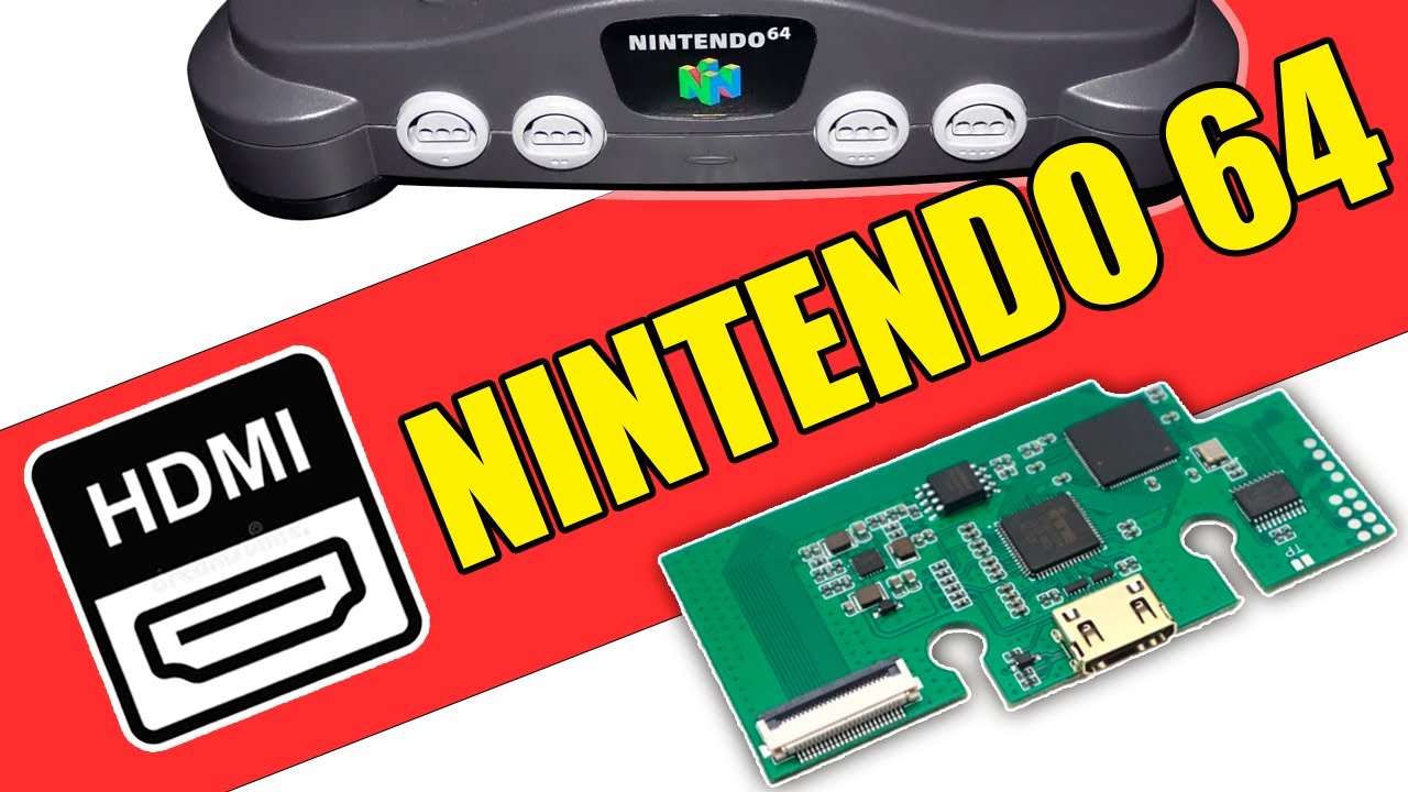HDMI EN NINTENDO 64 facil de instalar, economico y 100% funcional