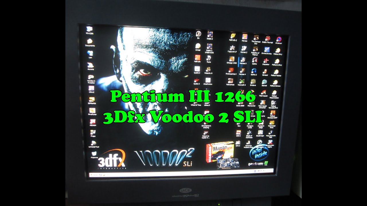 Retro Pentium III 1266 (1400) MHz FX 5900 XT + 3Dfx Voodoo 2 SLI