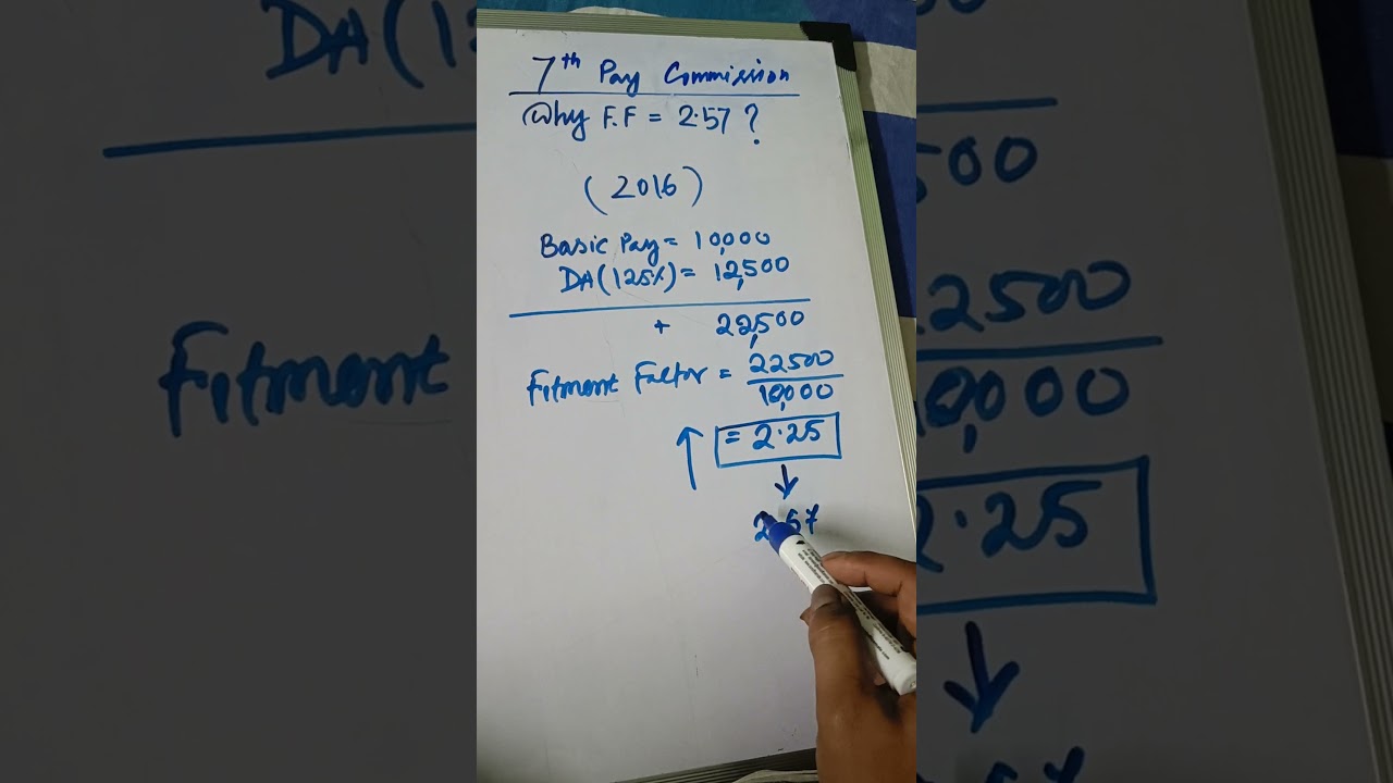 Why fitment factor was 2.57? #fitment factor, #paycommissionlatestnews #7thpaycommission
