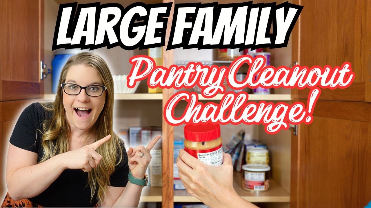 Pantry, Freezer and Fridge Cleanout | No Spend Week | Large Family What's for Dinner?