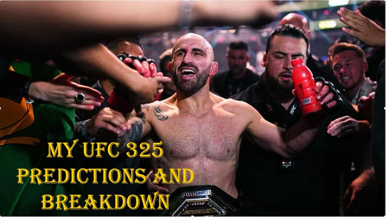 I am NERVOUS for Alexander Volkanovski- MY UFC 325 Predictions and Breakdown