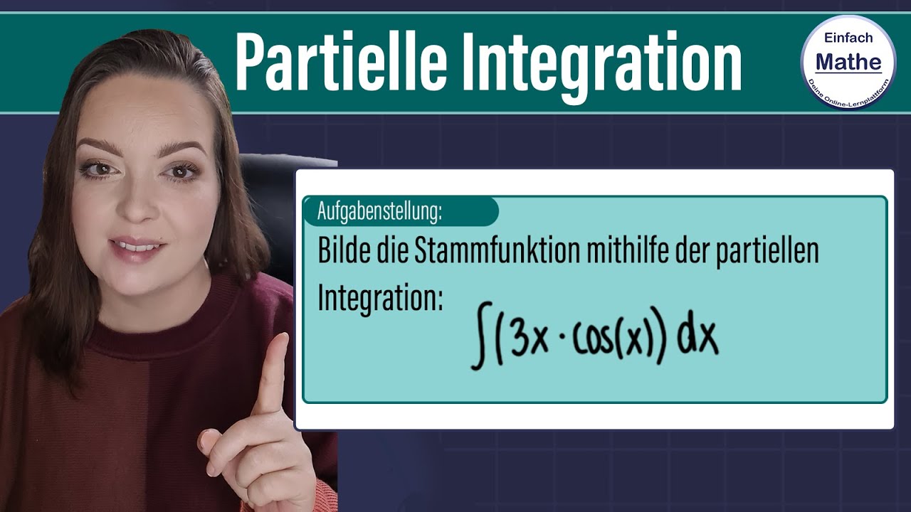 Stammfunktion mit partieller Integration bzw. Produktintegration mit cos(x)