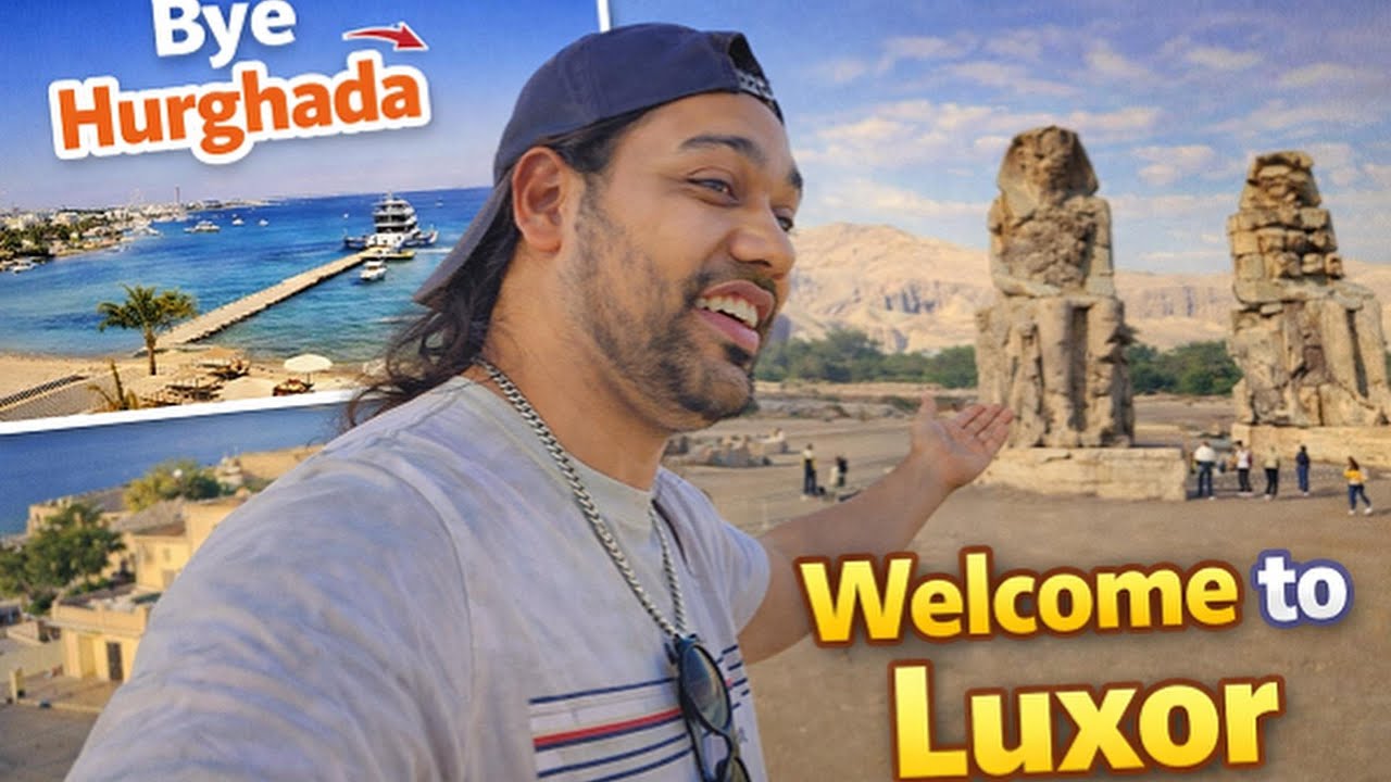 Bye Hurghada and welcome to Luxor. Video 4  #egypt #hurghada #luxor #travelvlog #discoverwithlocals