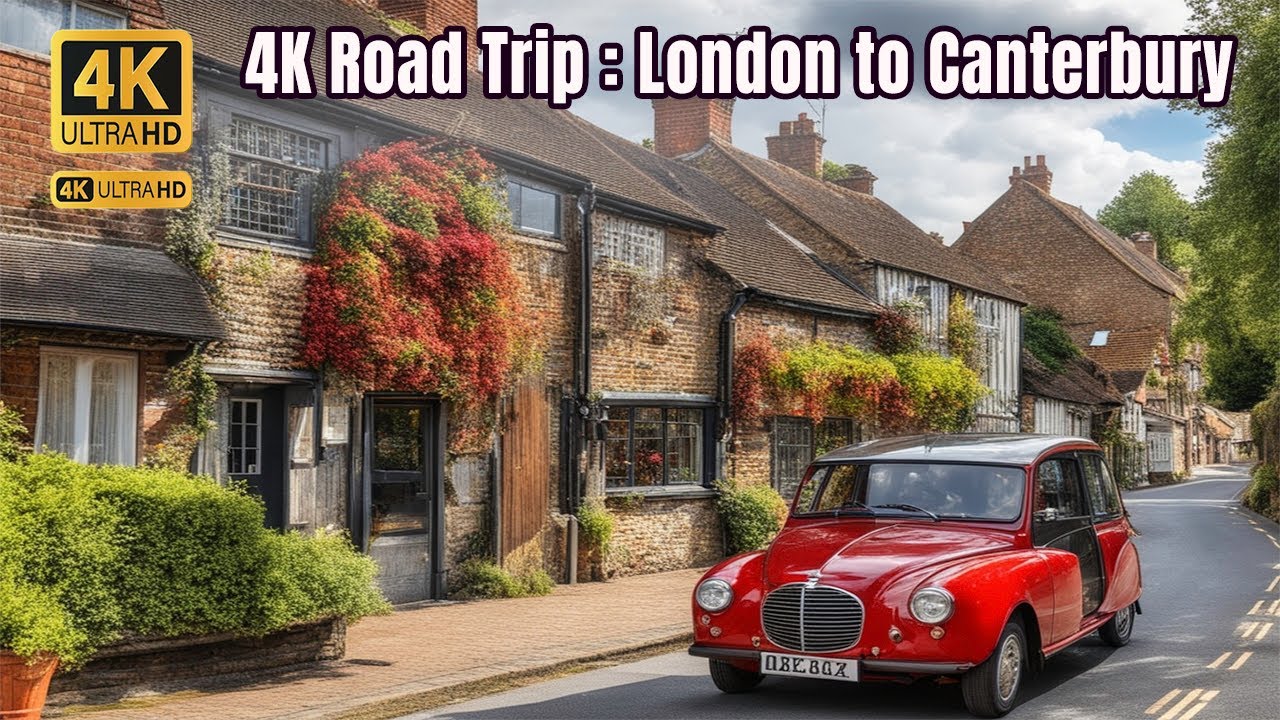 🚗 4K Road Trip Adventure: London to Canterbury and Back! 🏰 Explore England’s Charm - Subscribe! 👍