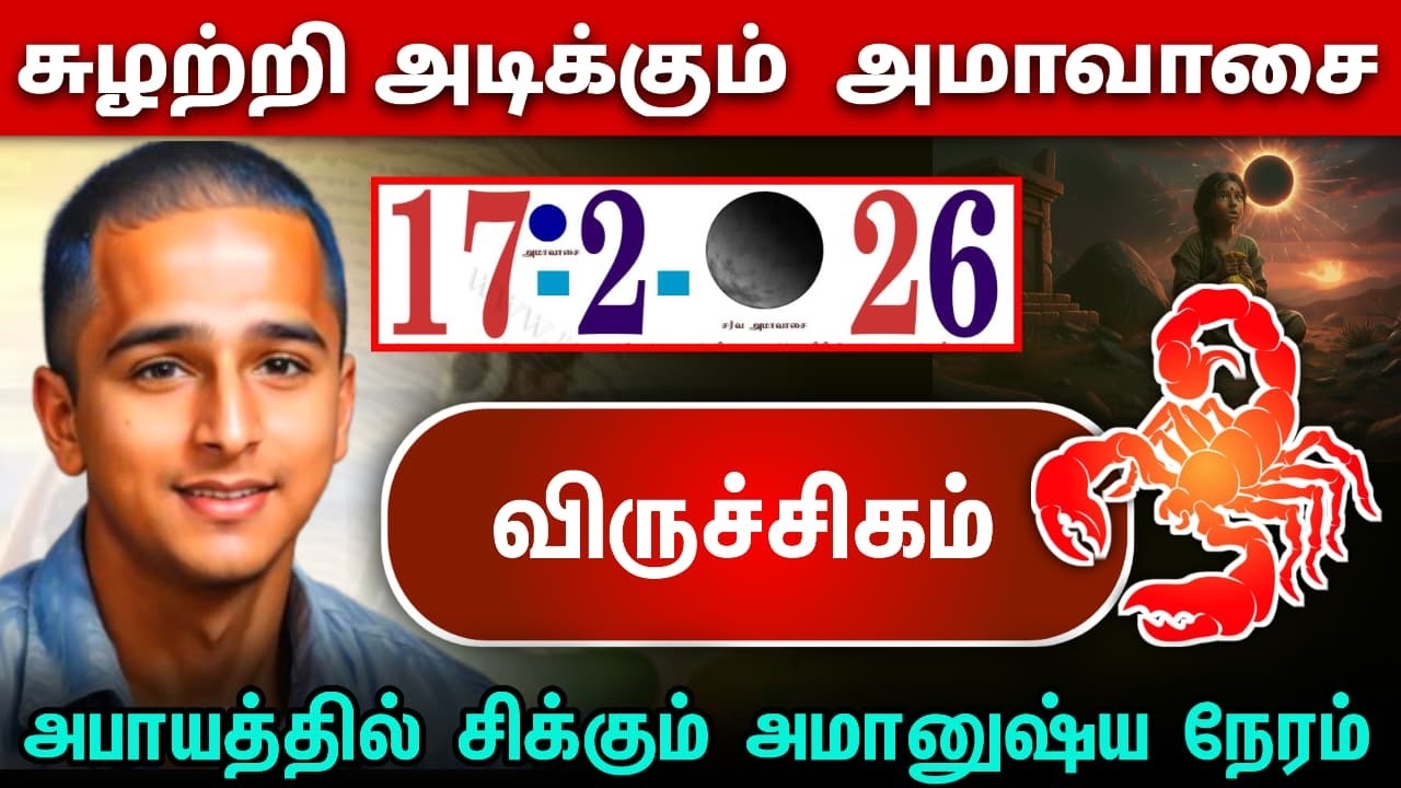 விருச்சகம் ! சுழற்சி அடிக்கும் அமாவாசை ! அபாயத்தில் சிக்கும் அமானுஷ்ய நேரம் ! viruchigam rasi ! 2026