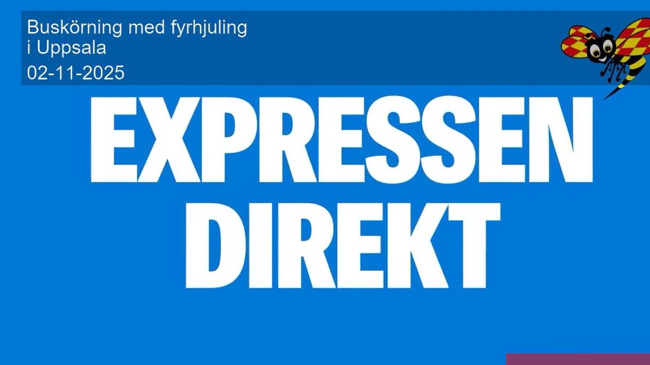 Busk&ouml;rning med fyrhjuling i Uppsala