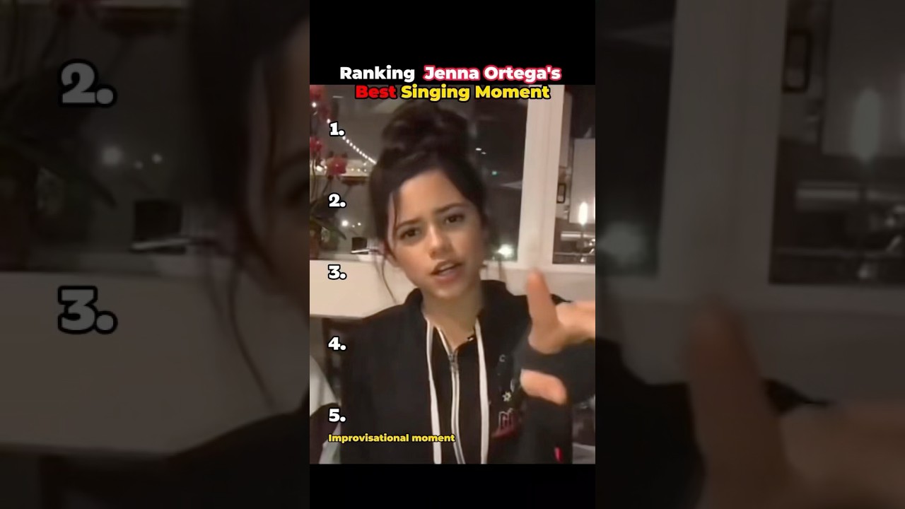 Ranking  Jenna Ortega's Best Singing Moment.#WednesdaySeason2 #JennaOrtega #CelebritySinging