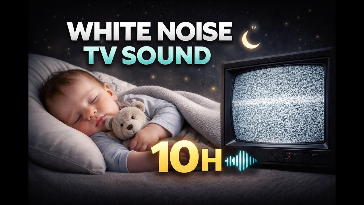 White Noise TV Sound 10 Hours 📺 Black Screen | Static Noise for Sleep & Relaxation