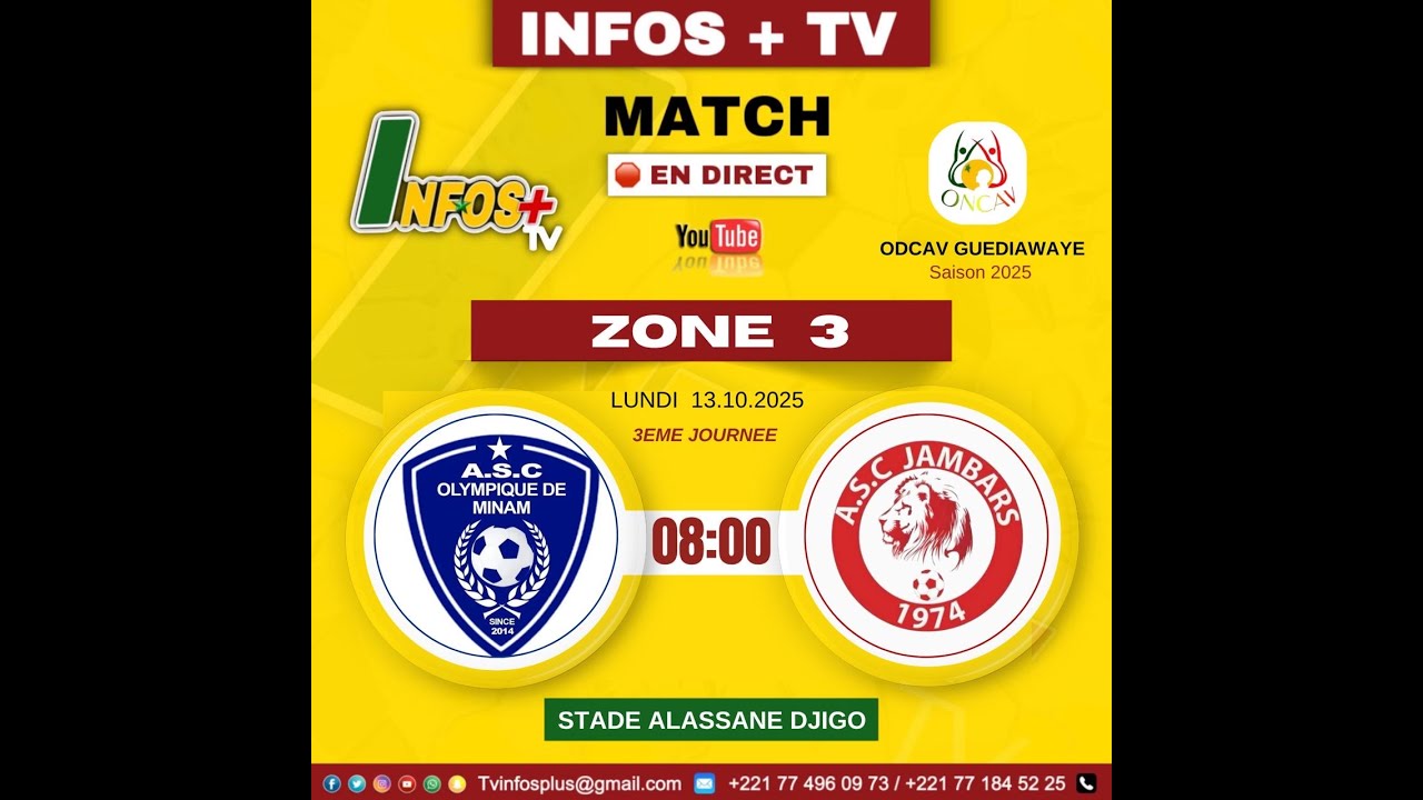 EN DIRECT  NAVETANE  GUEDIAWAYE  2015  / ZONE 3 /   MINAM  VS  JAMBARS