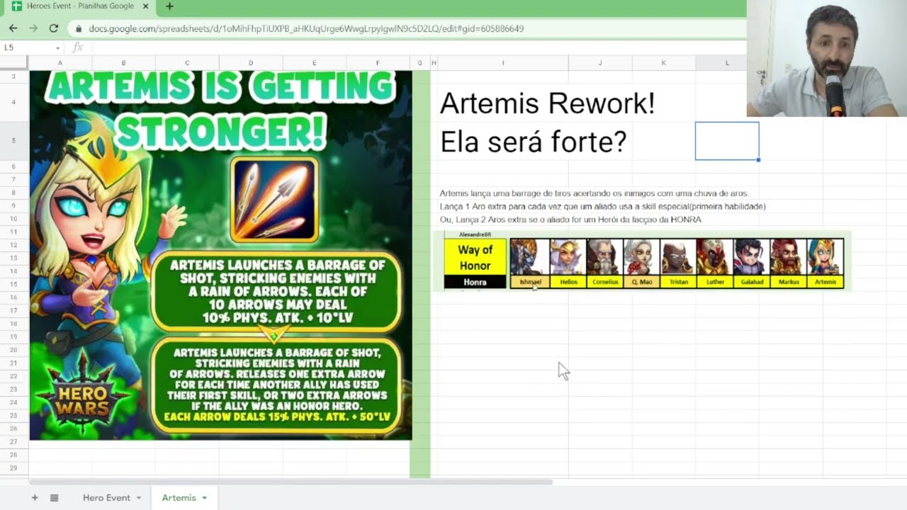 Hero Wars Artemis Rework! Ela ser&aacute; forte?