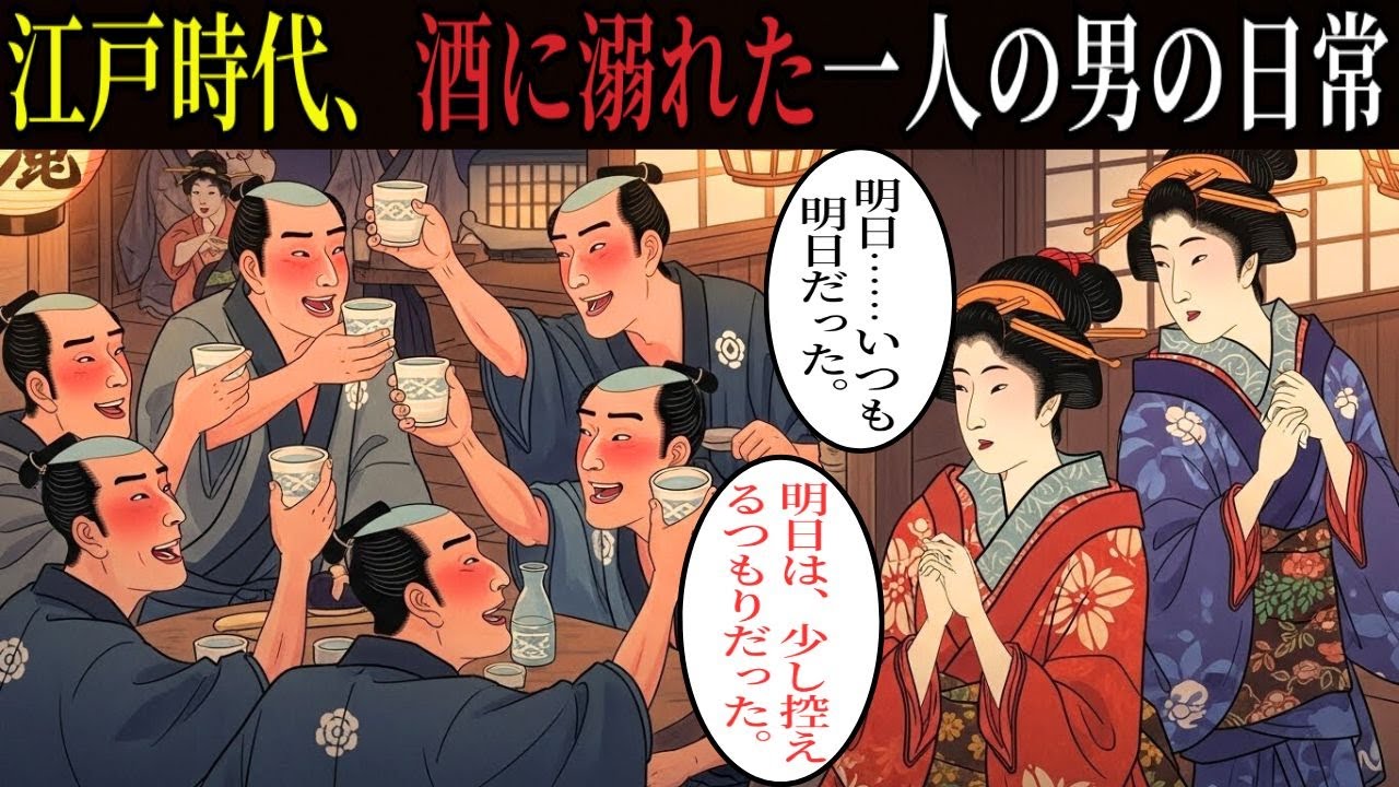 誰も教えてくれない江戸の酒場の夜。酒と笑いに包まれた男たちの日常【江戸時代の庶民】【江戸好奇心】
