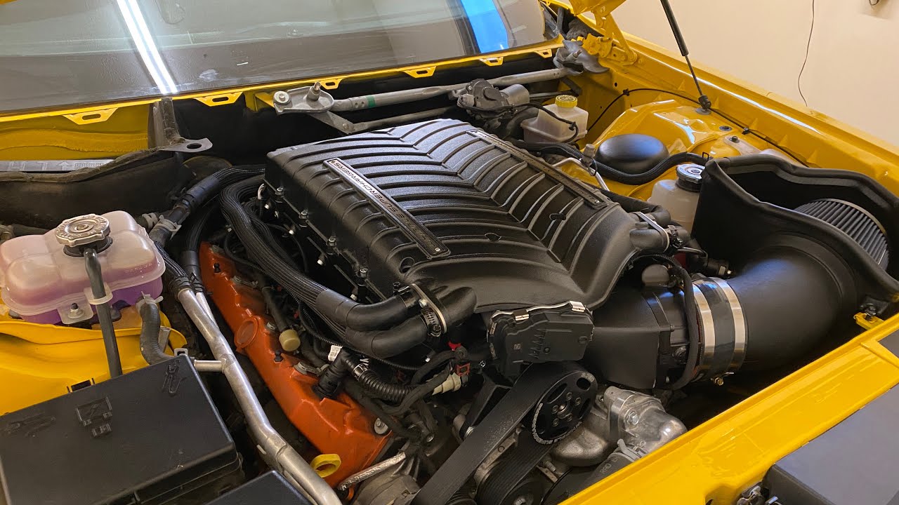 Burping Whipple Superchargers on a Hellcat engine