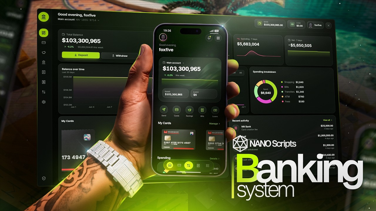 NANO Banking | FiveM Banking Script [ESX, QBCore, QBox]