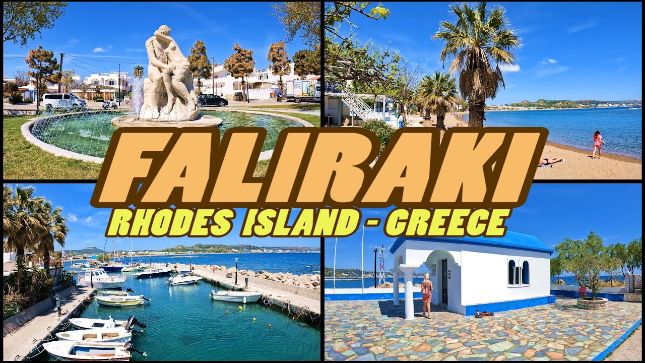 FALIRAKI - Rhodes Island - Greece [4k]