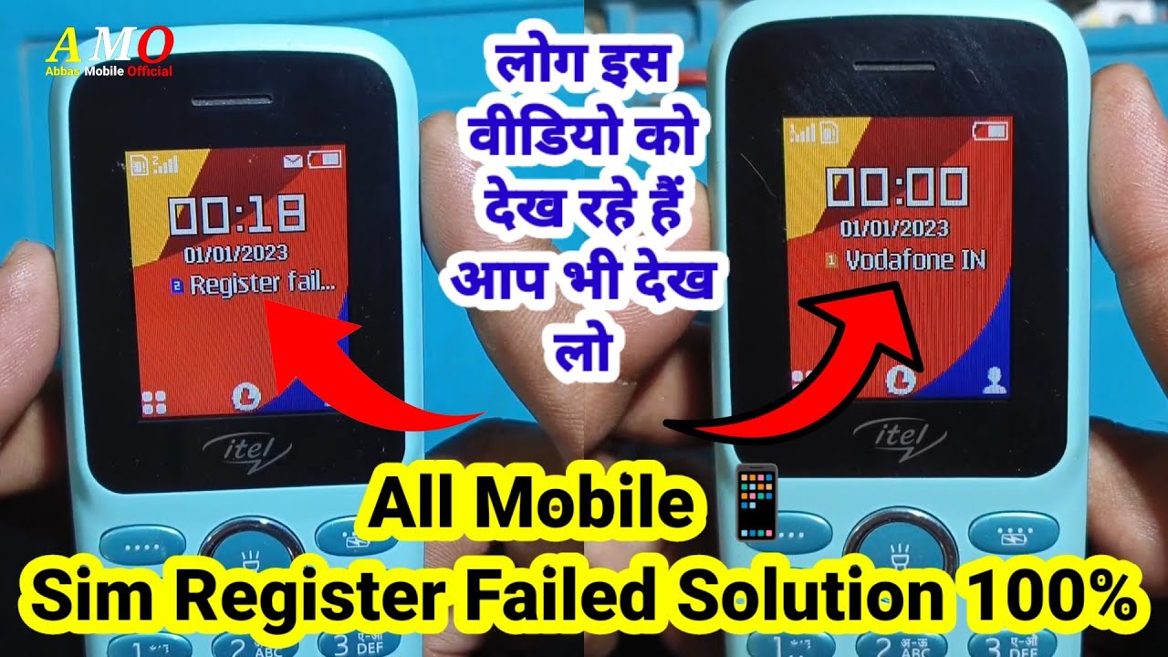 itel Mobile register failed solution / Airtel sim register failed problem / Vi Sim register failed