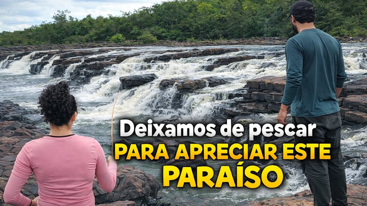 A intenção era pescar, mas a beleza deste lugar era tão grande que não resistimos ao encanto! 