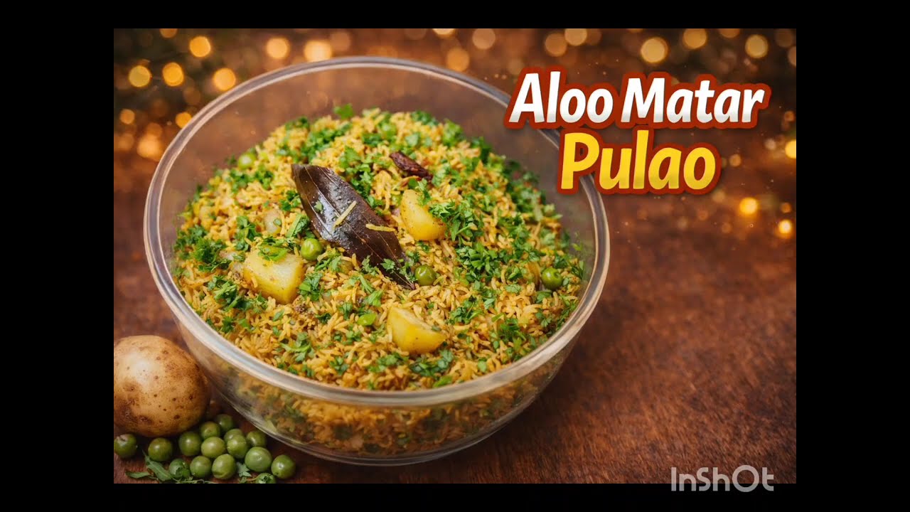 Ghar Jaisa Swad | Aloo Matar Pulao Cooker Me |Easy & Aromatic Pulao Recipe #AlooMatarPulao #VegPulao
