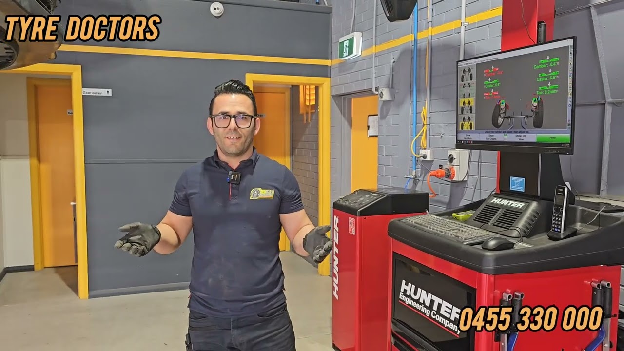 Full wheel alignment on Holden VF (or similar Holdens) with Hunter Howke Eye Elite alignment machine