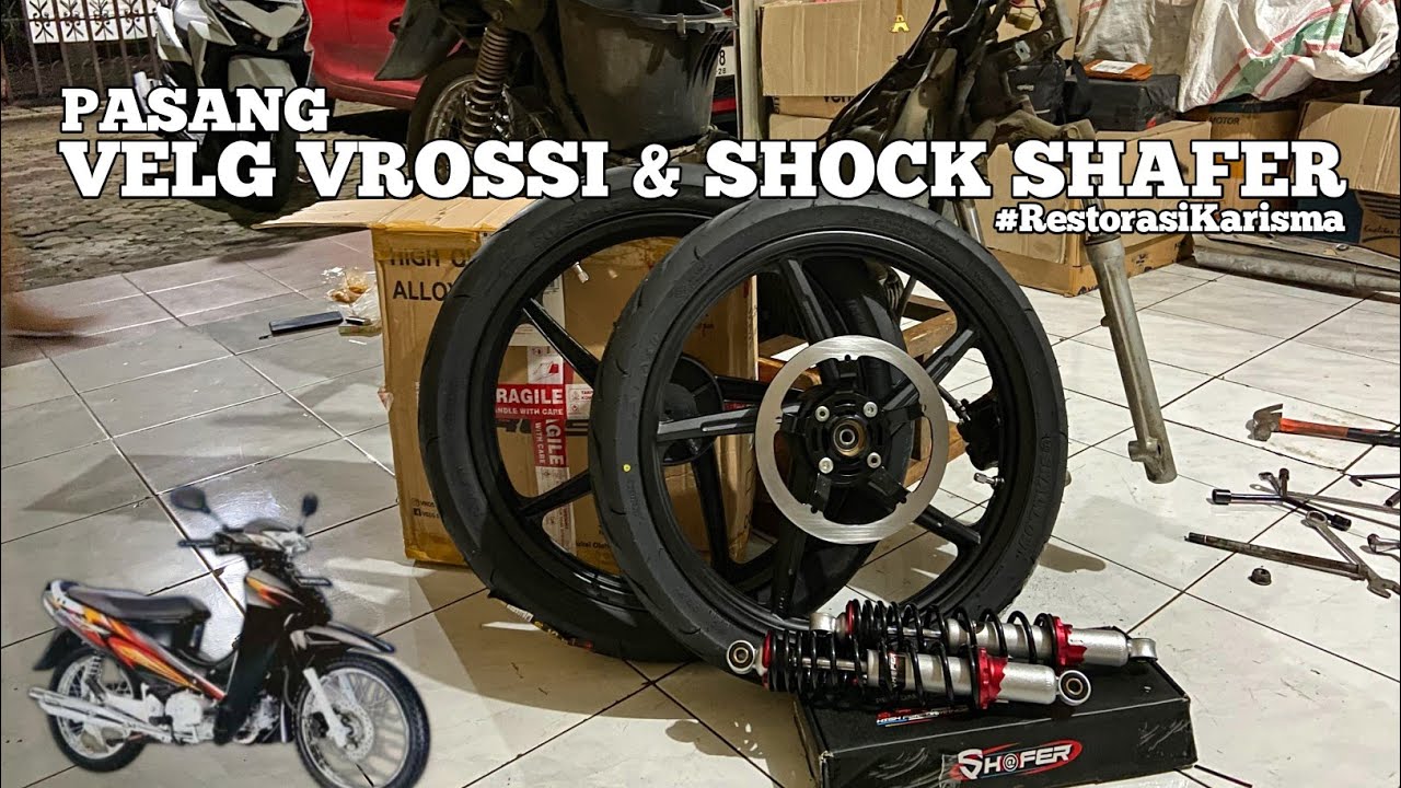 Restorasi Modif Dana Pelajar Honda Karisma Pasang Velg Vrossi & Shock Shafer‼️