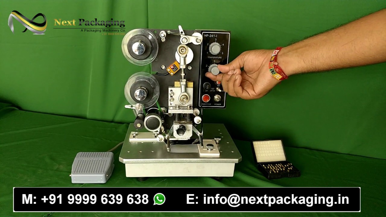 Semi Automatic Ribbon Coding Machine | Batch Printer
