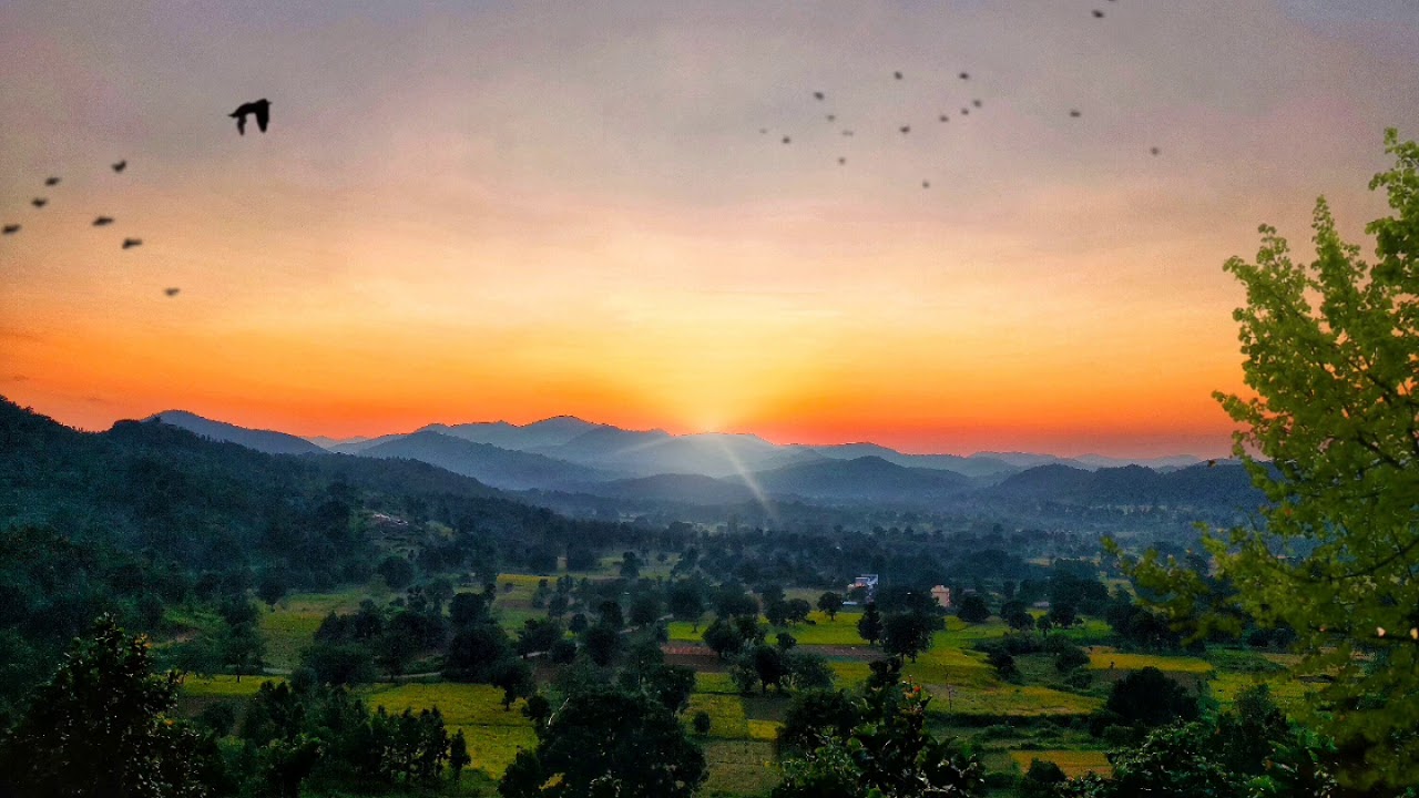 Amazing sunset🌄 |Daringbari sunset view point 🌄| Animated video ❤️| Beautiful status video🎆