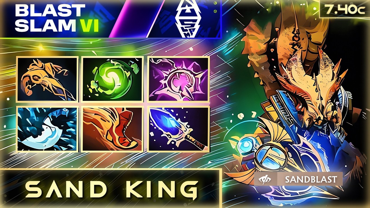 [MIDLANE] MALR1NE SAND KING 7.40c | BLAST SLAM VI | #Dota2 #4K