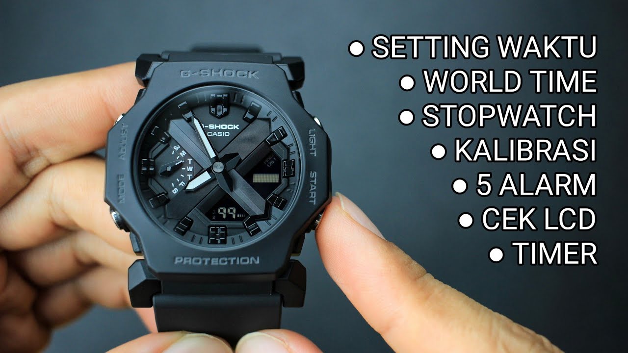 CARA SETTING & KALIBRASI G-SHOCK GA-2300