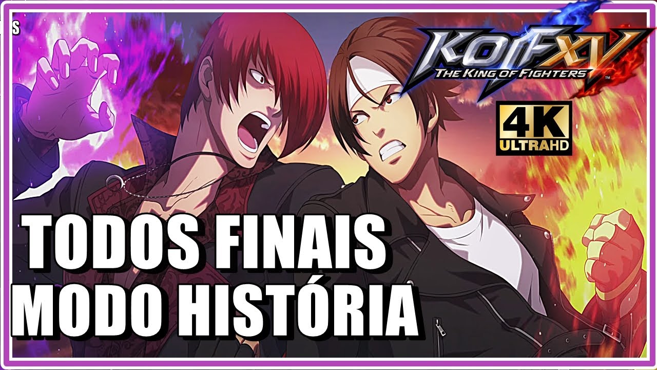 KOF XV - [ALL FINALS] TODOS FINAIS DO MODO HISTÓRIA  Pt-Br  ! 4K
