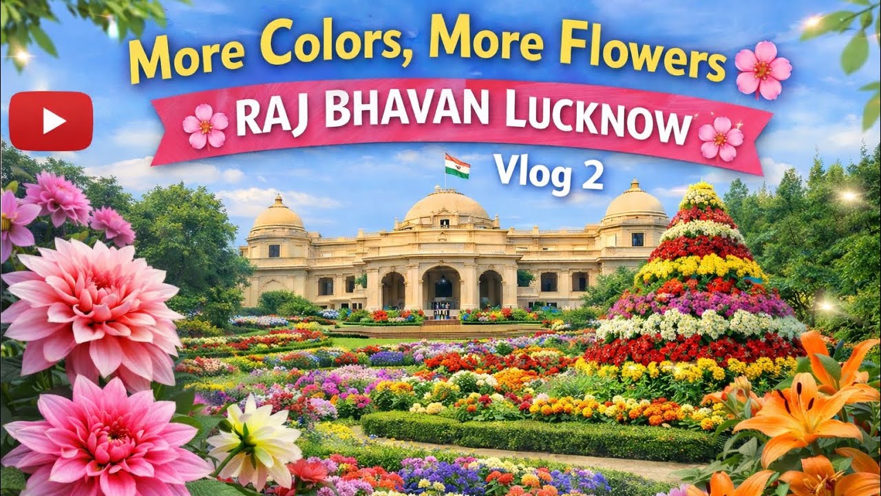 Raj Bhavan Lucknow Flower Show Continues | Vlog 2