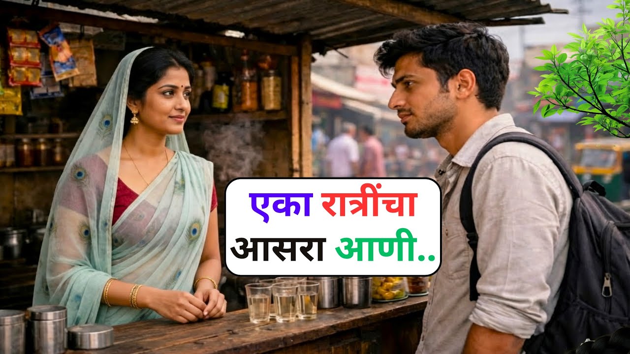 भर पावसात मी एका बाईच्या चहाच्या टपरीवर गेलो तिने माझी अवस्था पाहून मला आश्रय दिला | Marathi katha