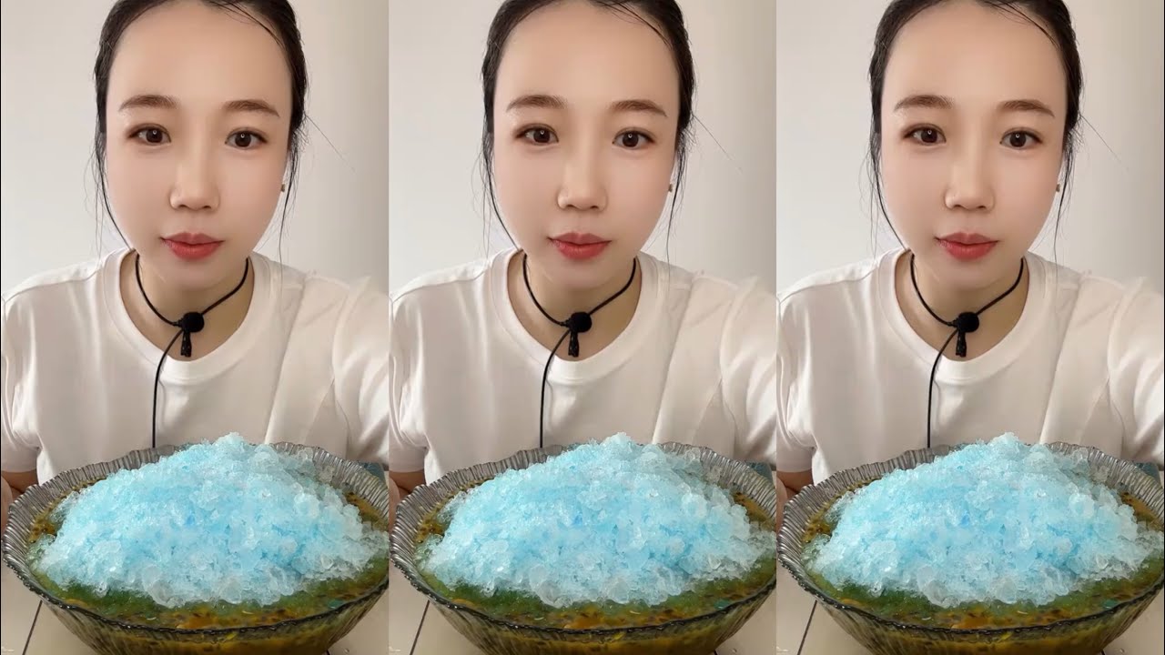 ASMR ICE EATING / ASMR MUKBANG ICE EATING SOUNDS FROM THE FROZEN WATER