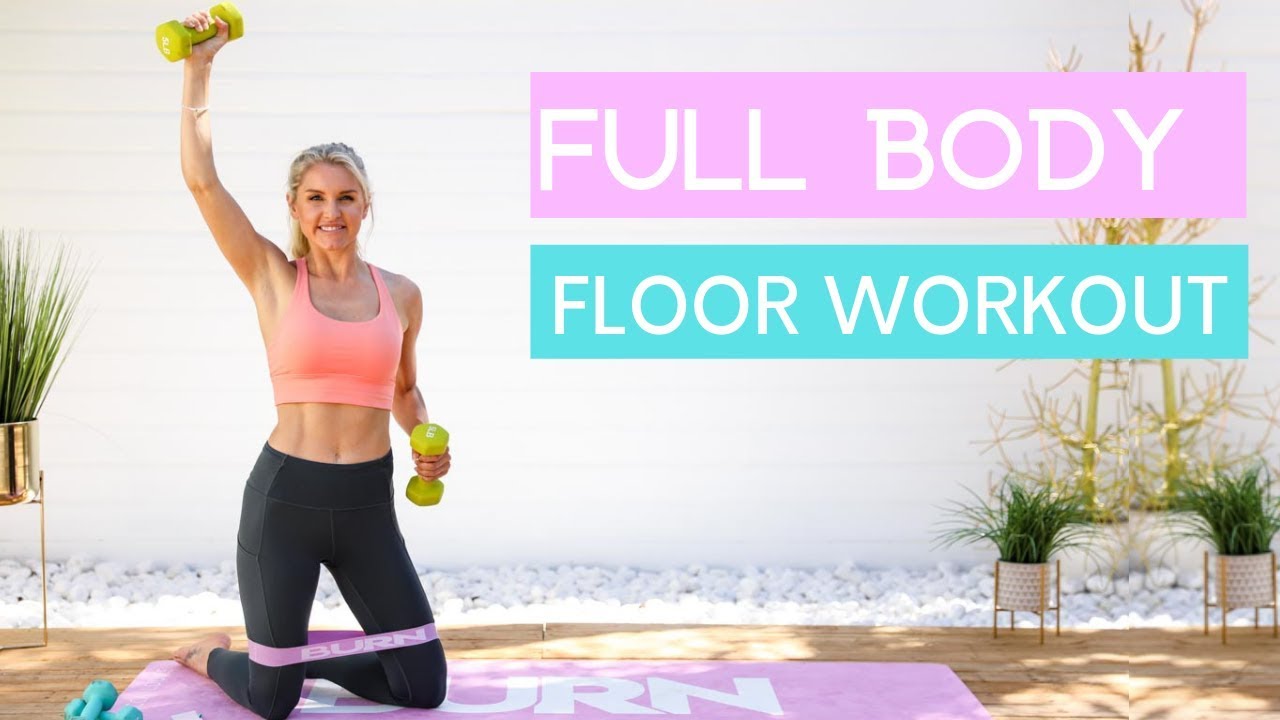FULL BODY on the FLOOR - tone your body on the ground! | Rebecca Louise