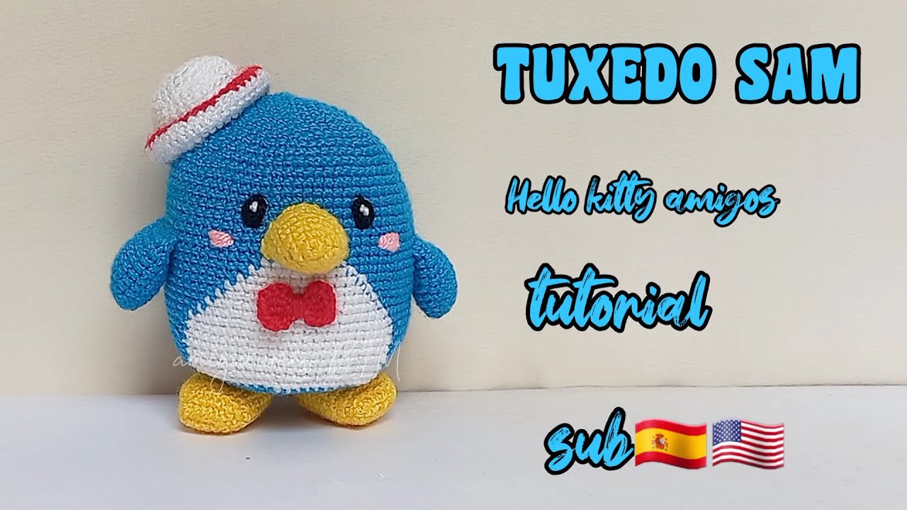 ТУКСЕДО СЭМ #amigurumi #tutorial (Hello kitty и ее друзья) SUB ENG-ESP