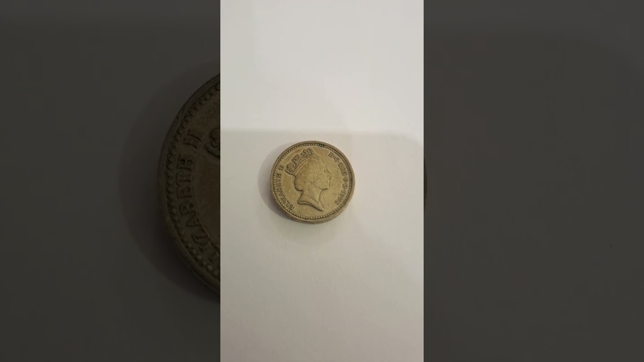 one pound 1995 elizabeth2 coin value [₹25000-27000] india 🇮🇳  #coinabc