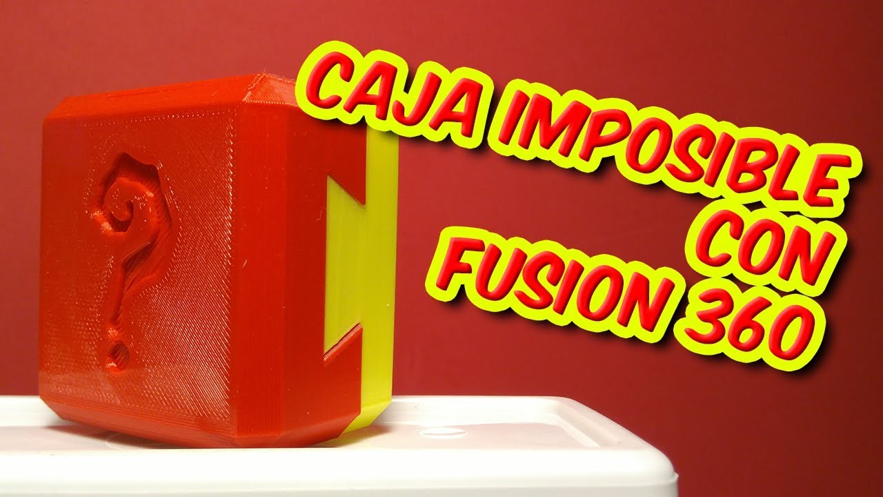 [TUTORIAL]Diseña una caja imposible en 3d con Fusion 360 (COLA DE MILANO-DOVETAIL)
