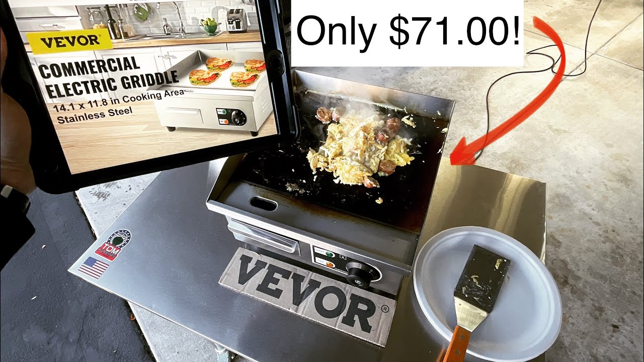 One Year Review of The VEVOR Commercial Stainless Steel Electric Griddle! / Only $71.00!