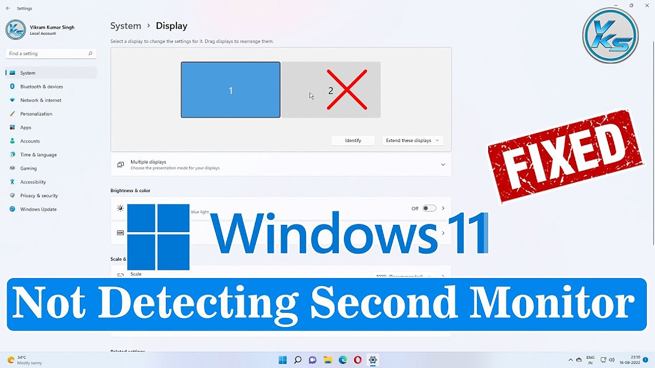 ✅ How To Fix Windows 11 Not Detecting Second Monitor