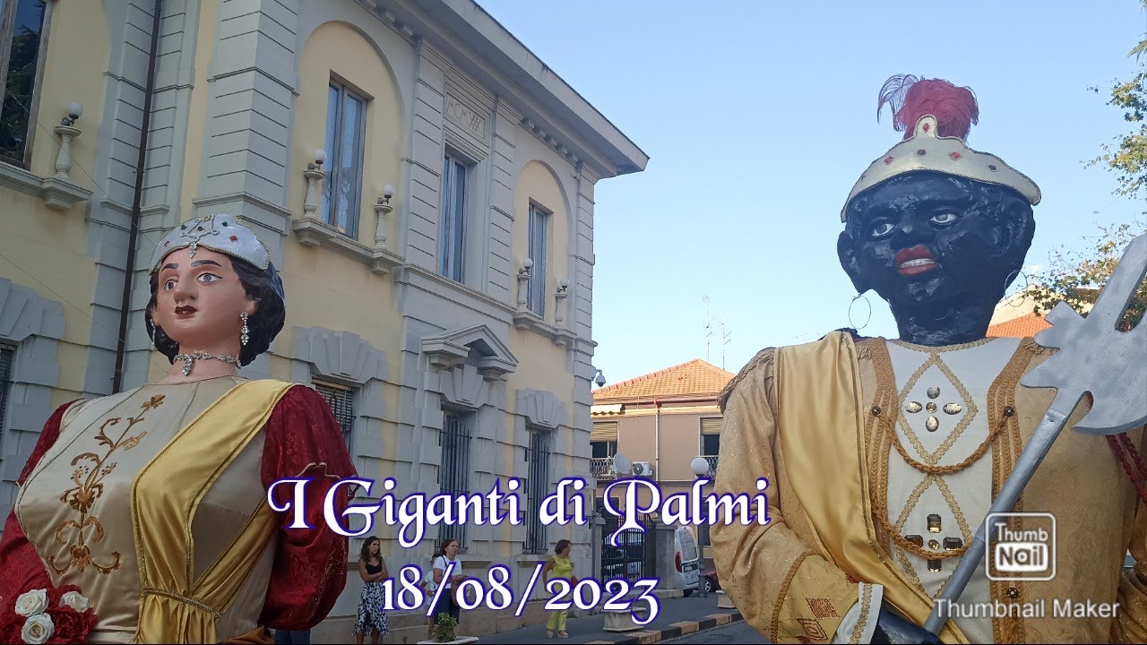 I Giganti di Palmi e le elezioni per l'Animella per la Varia 2023 a Palmi 18/08/2023 ITA